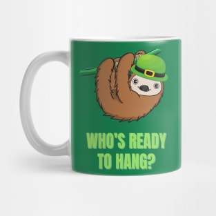 Green Sloth St. Patrick's Day Mug